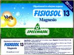 FISIOSOL 13 MAGNESIO. 20 AMPOLLAS DE 2ML.